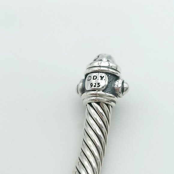 DAVID YURMAN Sterling Silver Classic Cable 5mm Renaissance Bracelet LARGE 7 inch - Picture 7 of 10